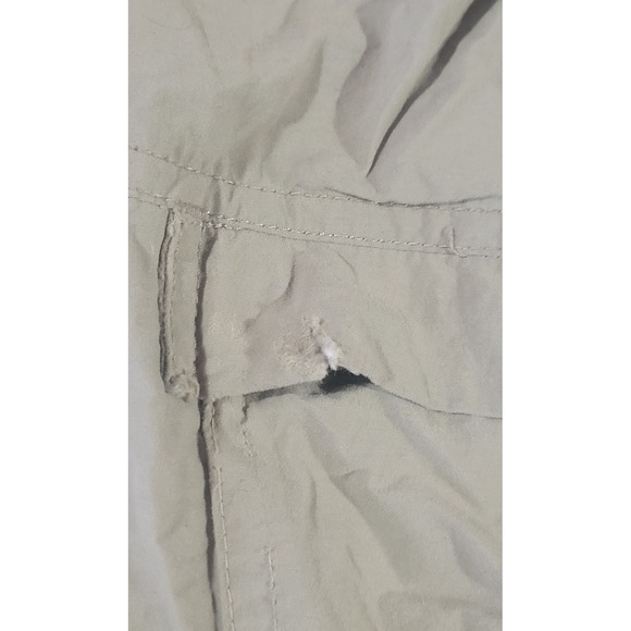 REI Co-Op Mens 38x32 Relaxed Beige Sahara Convertible Cargo Pants Ankle Zip - Picture 11 of 14